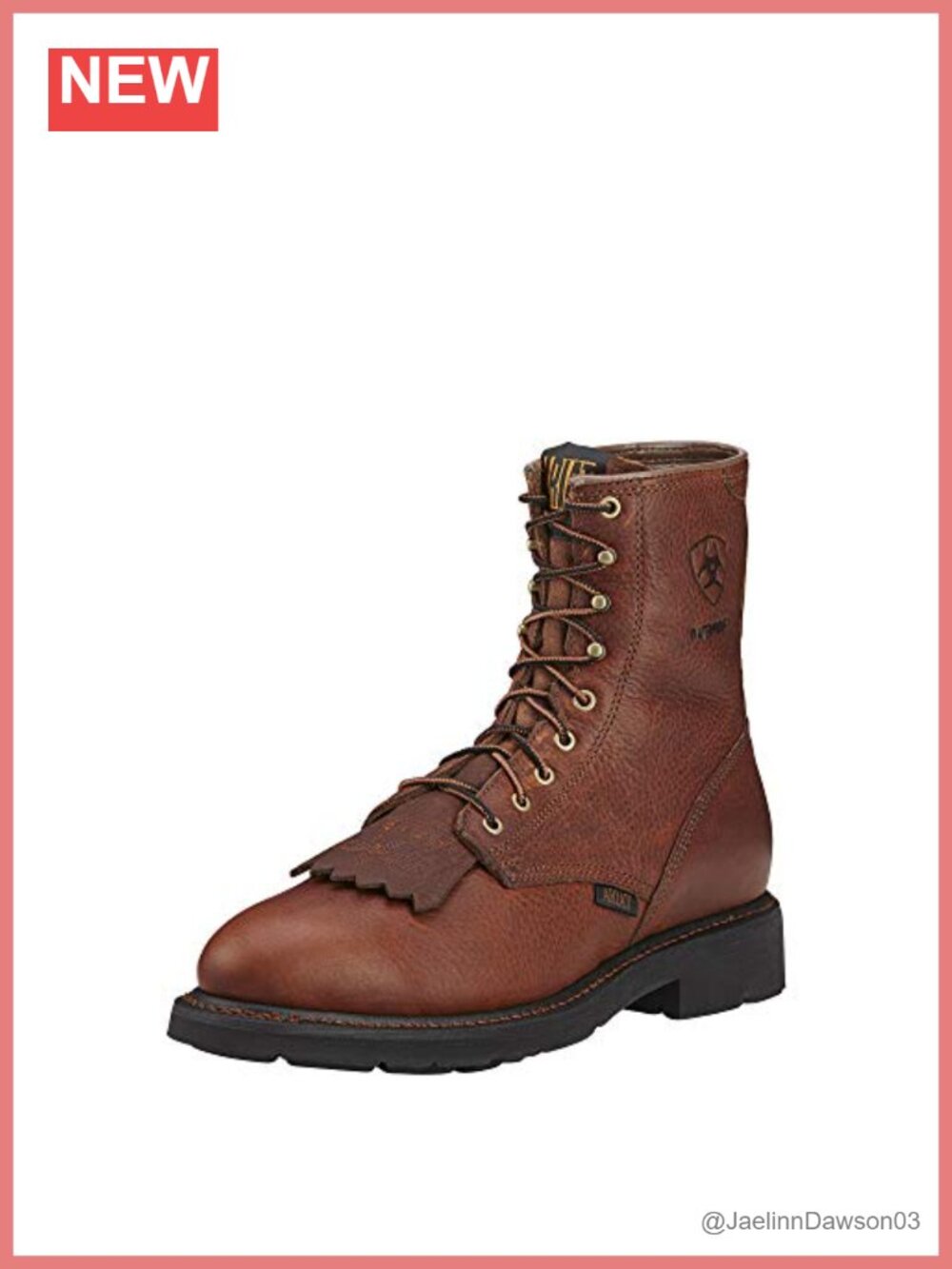 Ariat Cascade 8" Waterproof Work Boot Steel Toe Full Grain Leather